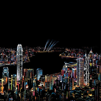 City Night Scratch Art