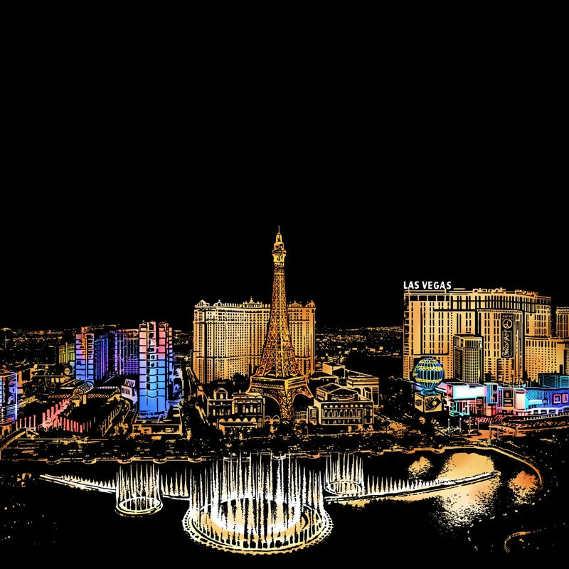 City Night Scratch Art