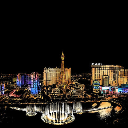 City Night Scratch Art
